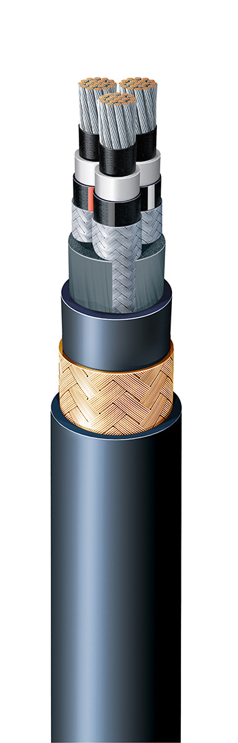 Type P MV armored and sheathed power cable